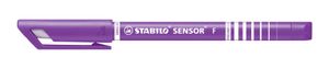 STABILO SENSOR, Fineliner, Fijn 0.3 mm, Met Meeverende Schrijfpunt- lila, per stuk