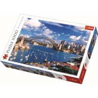 Massamarkt Puzzel 1000 pcs - Port Jackson, Sydney - thumbnail