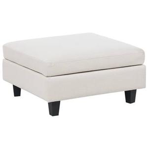 Beliani - UNSTAD - Hocker - Lichtbeige - Polyester