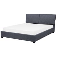 Beliani BELFORT - Tweepersoonsbed-Grijs-Polyester