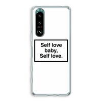 Self love: Sony Xperia 5 III Transparant Hoesje