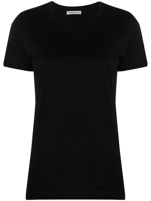 Moncler t-shirt à patch logo - Noir