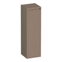 Brauer Adore - Wavy - Hoge Kast - 120 cm - 1 Deur - Greeploos - Linksdraaiend - Mat Mokka