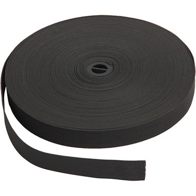 Creativ Company Elastiek dikte 20mm zwart, 25m