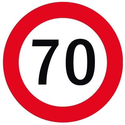 70 jaar onderzetters/bierviltjes - 50x stuks - Sweet 70 - verjaardag - feestartikelen