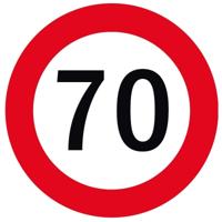 70 jaar onderzetters/bierviltjes - 50x stuks - Sweet 70 - verjaardag - feestartikelen