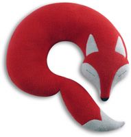 Leschi nekkussen Peter de vos - rood/zwart - thumbnail