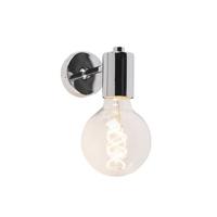 QAZQA Moderne wandlamp chroom - Facil