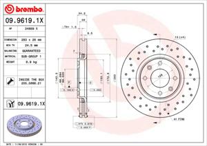 Brembo Remschijven 09.9619.1X