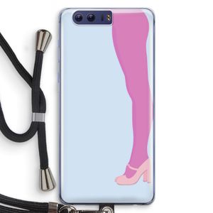 Pink panty: Honor 9 Transparant Hoesje met koord