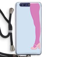 Pink panty: Honor 9 Transparant Hoesje met koord