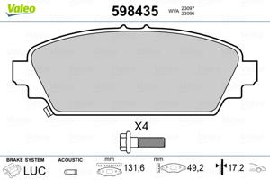 Valeo Remblokset 598435