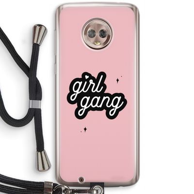 Girl Gang: Motorola Moto G6 Transparant Hoesje met koord