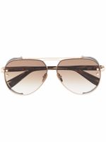 Balmain Eyewear lunettes de soleil à monture pilote - Marron