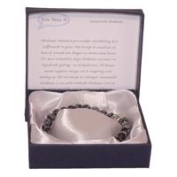 Halfedelstenen Armband in Geschenkdoos Sneeuwvlok Obsidiaan