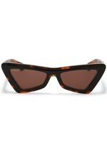 Off-White Eyewear lunettes de soleil Artemisia à monture papillon - Marron - thumbnail