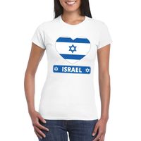 I love Israel t-shirt wit dames 2XL  -