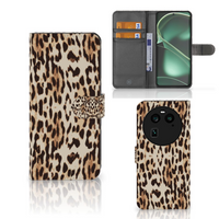 OPPO Find X6 Telefoonhoesje met Pasjes Leopard