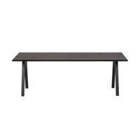 Woood Tablo eettafel eiken blacknight 200 x 90 cm 2-standen onderstel - thumbnail