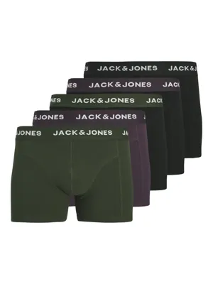 Jack & Jones 5-Pack heren boxershort - Plum perfect - Paars - Katoenen onderbroeken