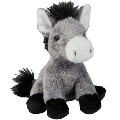 Ravensden Pluche knuffel dieren Ezel - 15 cm - Speelgoed knuffels