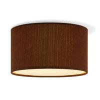Corduroy Plafondlamp - Cilinder - Karamel - Scandinavische stijl - ø30 x 17 cm - E27 Fitting - Geschikt voor Woonkamers en slaapkamers