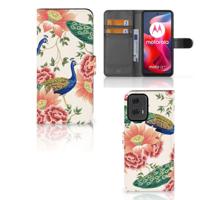 Telefoonhoesje | Met pasjeshouder | voor Motorola Moto G24 | G04 | G24 Power Pink Peacock