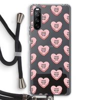 Chicks before dicks: Sony Sony Xperia 10 III Transparant Hoesje met koord