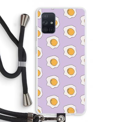 Bacon to my eggs #1: Samsung Galaxy A71 Transparant Hoesje met koord