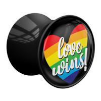 Double Flared Plug met Pride! Design Acryl Tunnels & Plugs