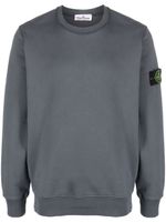 Stone Island sweat en coton à patch Compass - Gris