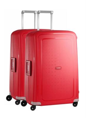 Samsonite S&apos;cure Kofferset CRIMSON RED