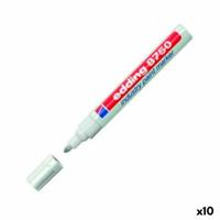 Permanente markeerstift Edding 8750 Wit 10 Onderdelen (10 Stuks)