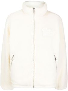 A BATHING APE® veste en polaire à logo appliqué - Blanc