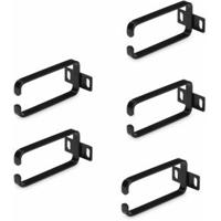 StarTech.com 5-Pack 1U Verticaal Kabelbeheer D-Ring Haken, Kabelmanager voor 19 Server Racks/Kasten