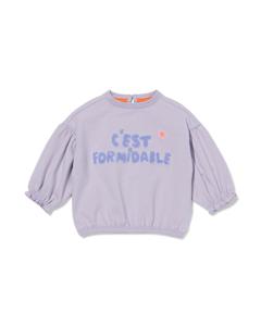 HEMA Babysweater &apos;c&apos;est Formidable&apos; Paars (paars)