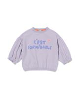 HEMA Babysweater &apos;c&apos;est Formidable&apos; Paars (paars)
