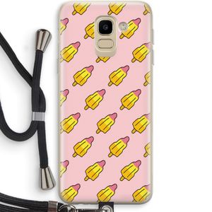 Waterijsjes: Samsung Galaxy J6 (2018) Transparant Hoesje met koord