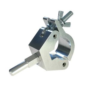 Duratruss DGT T57215 Half Coupler met een Little Tom spigot, zilverkleurig