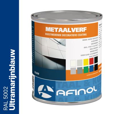 Afinol Metaalverf Ultramarijnblauw (RAL 5002) 750 ml