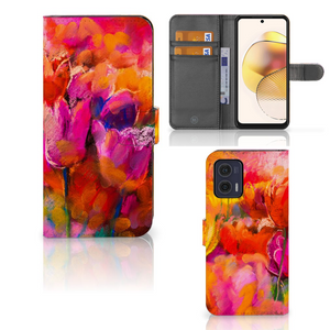 Hoesje Motorola Moto G73 Tulips