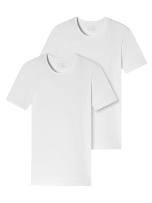 Schiesser - 95-5 - T-shirt C-neck - 2pack - wit, Maat:M