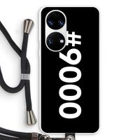 #9000: Huawei P50 Transparant Hoesje met koord