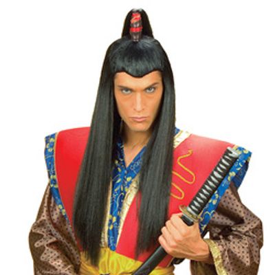 Pruik Samurai lang