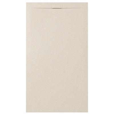 Zenon Essenza Minimal douchevloer - 120x100cm - antislip - antibacterieel - mineraalmarmer - rechthoek - Vertigo cream (beige) 400000000000044938