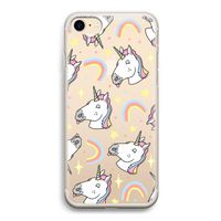 Rainbow Unicorn: iPhone 7 Transparant Hoesje
