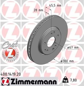 Remschijf Coat Z 400141920