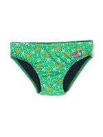 MC2 Saint Barth Kids slip de bain à imprimé graphique - Vert