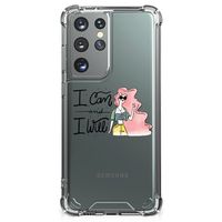 Samsung Galaxy S21 Ultra Stevig Bumper Hoesje i Can - thumbnail