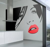 Sticker dame lippen